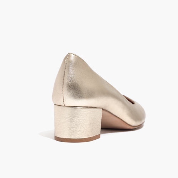 NWOT Madewell Ella Pump in Metallic, size 6 - Picture 3 of 9